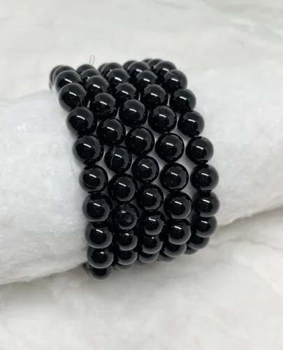 Vista 6 de Soothing Crystal Bracelets For Women Men 8Mm Round Stone Beaded 7.5-Inch Stretch Chakra Bracelet For Healing Positivity Anxiety Gemstone Spiritual