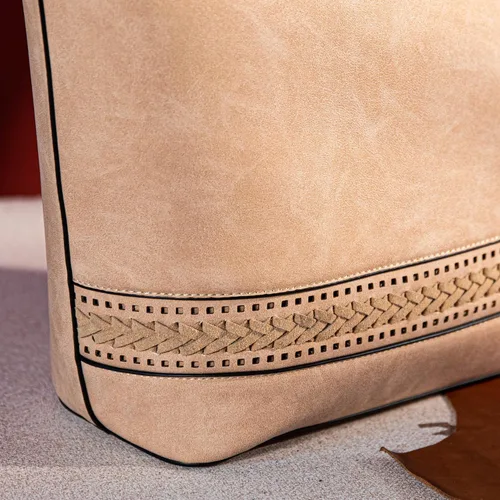 Vista 5 de Montana West Bolsas grandes para mujer, bolsos tejidos y bolsos con cremallera