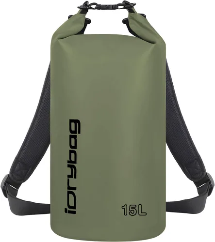 Vista 40 de IDRYBAG Bolsa seca para kayak impermeable 2L/5L/10L/15L/20L, pequeña bolsa impermeable para navegación