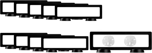 Vista 32 de Restaurantware Display Tek - Vitrinas flotantes de 2.8 x 2.8 pulgadas, 10 carcasas de exhibición de marco, se venden por separado, vitrinas