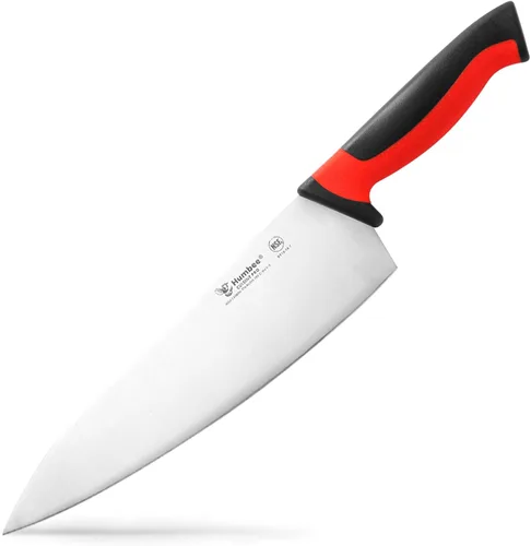 Vista 8 de Cuchillo de chef de 6 pulgadas, hoja de acero inoxidable de alto carbono certificada NSF – Mango ergonómico codificado por colores, cuchillo de Negro