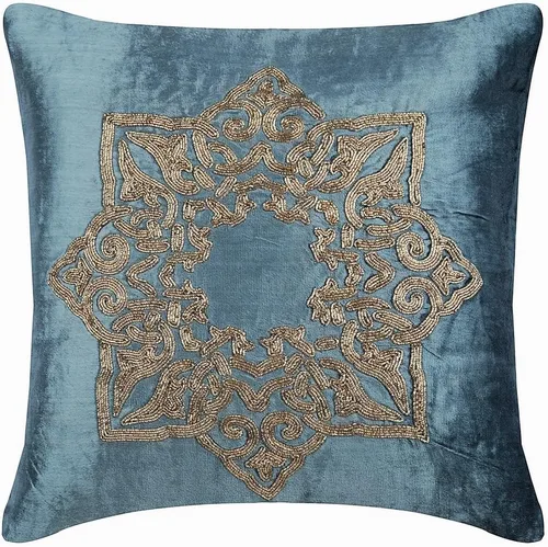 Vista 9 de The HomeCentric Funda de almohada personalizada, color plateado de 12 x 12 pulgadas, fundas de almohada de arpillera, enrejado y celosía y almohadas