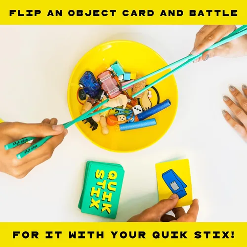 Vista 3 de Lucky Egg Quik Stix - Juego de habilidades, divertidos juegos familiares para niños y adultos, mayores de 7 años, 2 a 8 jugadores, juegos de mesa