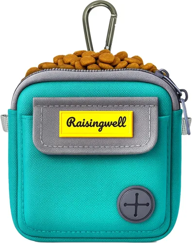 Vista 21 de Bolsa de golosinas para perros Raisingwell para caminar y entrenar con clicker, bolsas para excrementos pequeñas, riñonera con cierre, kit de A1.