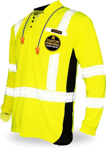 Vista 10 de KwikSafety Premium Long Sleeve Safety Shirts Class 3 ANSI OSHA Hi Vis PPE