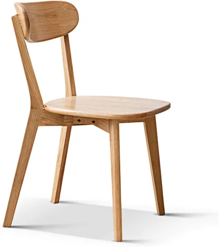 Vista 24 de Silla de comedor de madera maciza para cocina (1, negro) Contoured seat for comfort. Non-slip feet, sturdy wood. Quick assembly. For dining