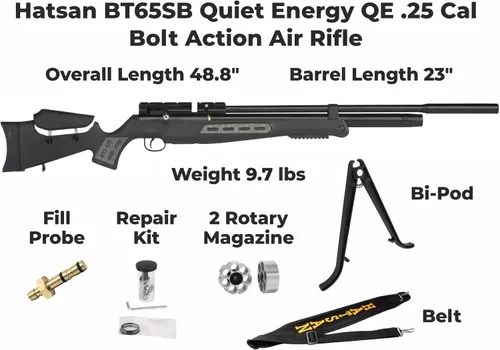 Vista 4 de Hatsan Rifle de aire BT65SB QE PCP, calibre .25