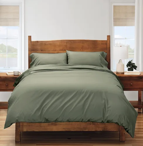 Vista 8 de Cuddledown Heritage - Funda de edredón 100% algodón Calidad Premium Tejido de satén ultrasuave Transpirable Cierre de botón Individual