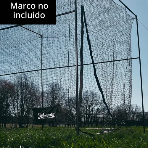 Vista 6 de Murray Sporting Goods Red de jaula de bateo de béisbol/sóftbol – 40 pies Solo red de pie – Marco no incluido