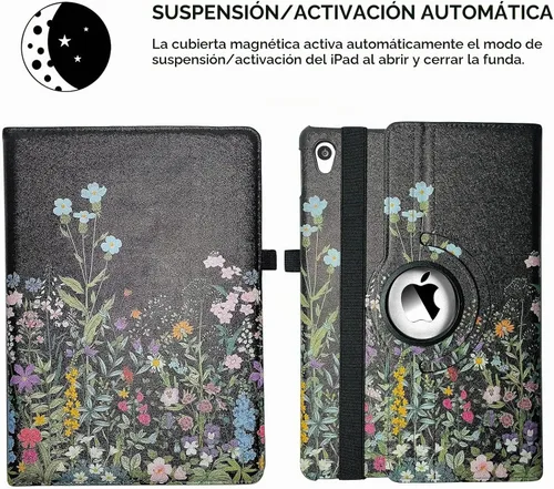 Vista 3 de Funda Inteligente con Soporte Giratorio 360 para iPad Air (3ª generación) 10.5" y iPad Pro 10.5" - Función de Activación/Suspensión Automática Black