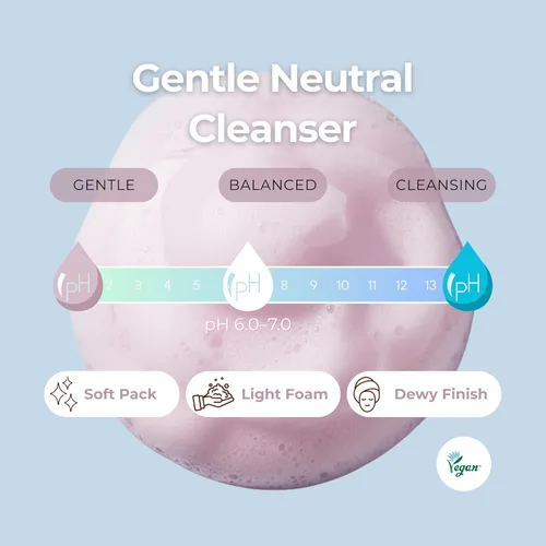 Vista 5 de Busan Strawberry Dduk Pack Cleanser – Paquete coreano 3 en 1 y lavado de espuma con polvo de arroz y fresa – Lavado hidratante de pH neutro
