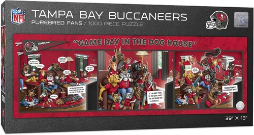 Vista 15 de YouTheFan NFL Game Day in The Dog House - Rompecabezas de 1000 piezas