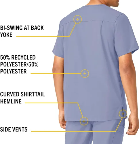 Vista 4 de Carhartt Camiseta con cuello en V Force para hombre