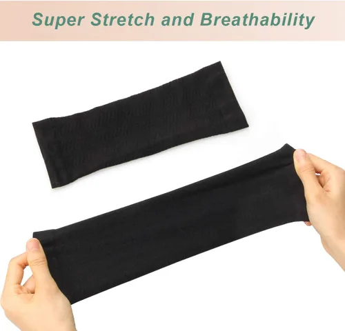 Vista 2 de adecco LLC 2 Par Brazo de Compresión de adelgazamiento Shaper ayuda a tono Forma superior Armas Sleeve