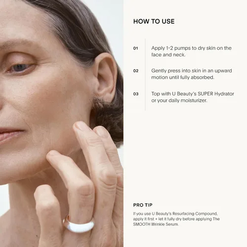 Vista 7 de U Beauty The SMOOTH Dynamic Wrinkle Defense Serum - Complejo multipéptido, péptidos de cobre, retinol, exosomas de centella, proteína de seda vegana