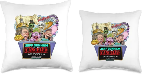 Vista 3 de JEFF DUNHAM Des Moines, IA (2023) - Almohada de 16 x 16 pulgadas, multicolor