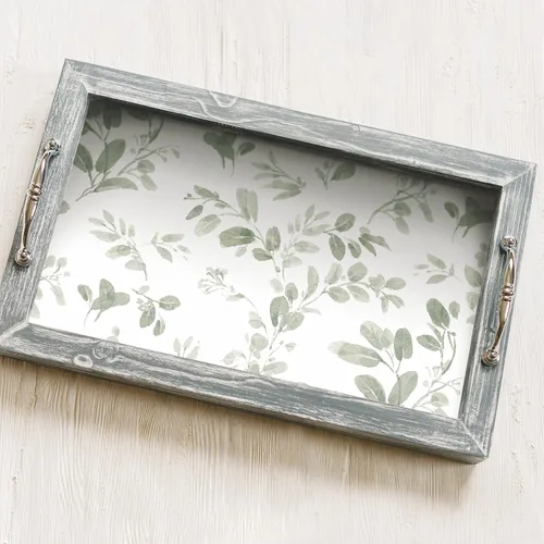 Vista 7 de RoomMates Dancing Leaves - Papel tapiz para despegar y pegar Verde/Blanco