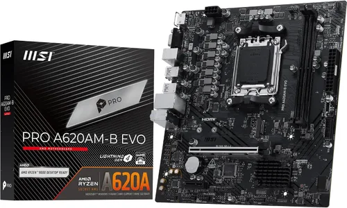 Vista 11 de MSI A520M-A PRO Placa base para gaming (AMD Ryzen 5000, AM4, DDR4, PCIe 3.0, SATA 6Gb/s, M.2, USB 3.2 Gen 1, DVI/HDMI, Micro-ATX)