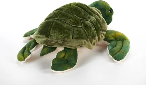 Vista 6 de The Petting Zoo Conservation - Peluche de tortuga marina, regalos para niños, animales del océano, juguete de peluche de tortuga marina de 18