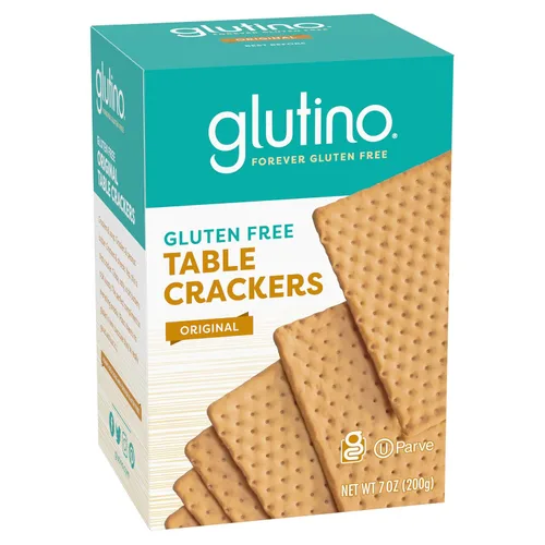 Vista 4 de Glutino Galletas de mesa sin gluten, cuadrados premium, originales, 7 onzas
