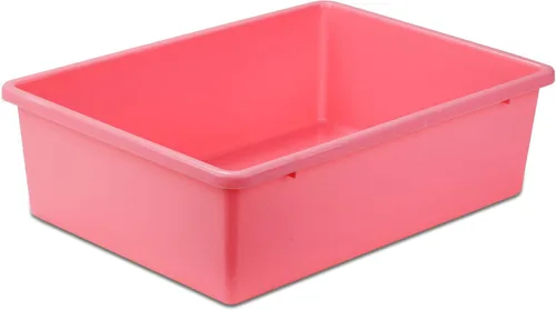 Vista 11 de Honey-Can-Do tacho de plástico para almacenamiento., Verde, L