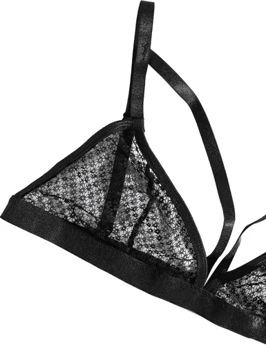 Vista 3 de LYANER Conjuntos de lencería de 3 piezas con aros y bragas para mujer