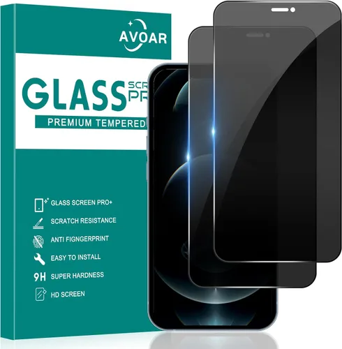 Vista 42 de Paquete de 2 protectores de pantalla de privacidad para iPhone 11/iPhone XR, pantalla de privacidad iPhone 11 de 6.1 pulgadas, película de vidrio
