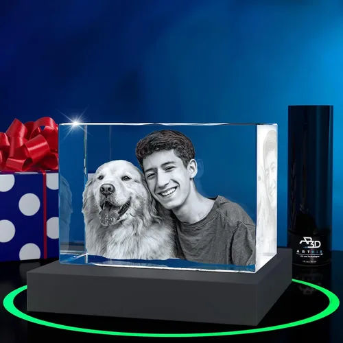 Vista 24 de ArtPix 3D Foto de cristal, regalos personalizados de Navidad para mujeres, esposa, ella, él, hombres, marido, abuela, gran regalo personalizado