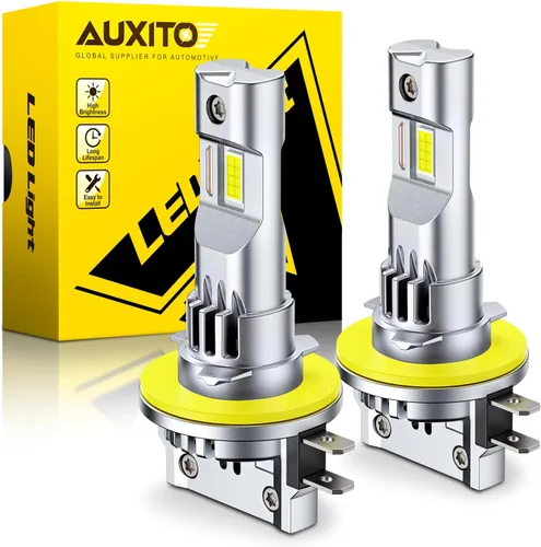 Vista 12 de AUXITO Bombillas LED H4 HeadIight 9003 HB2 de haz alto/bajo, 6500 K blanco frío, luces brillantes, Plug and Play, brillo elegante y futurista