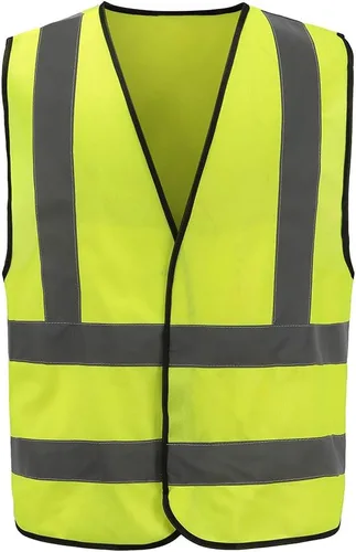 Vista 13 de AYKRM chaleco de alta visibilidad de 12 colores con alta visibilidad reflectante para trabajo de construcción y seguridad (XS-8XL)