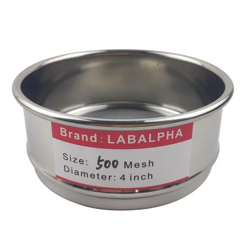 Vista 12 de LABALPHA Bandeja para tamices de laboratorio con tapa, 4'' de diámetro, acero inoxidable 304