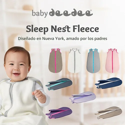 Vista 9 de Saco de dormir de forro polar para bebé, marca Sleep Nest Gris