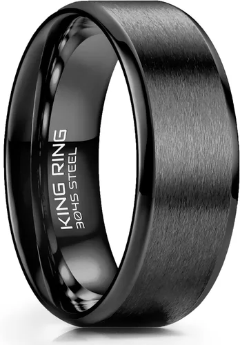 Vista 16 de King Ring 4/6/8mm Basic Rings – Super Polished Matt Finish Mens Rings Wedding Bands for Men & Women – Designed in USA