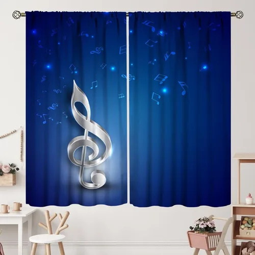 Vista 23 de Cortinas de jazz para mujer americana, estilo grunge, estilo grunge, con bolsillo para barra, para dormitorio, sala de estar, decoración