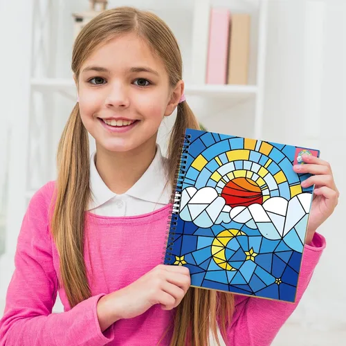Vista 3 de TBEEJ 2 piezas de manualidades bíblicas para niños de 4 a 8 años, libros de pintura adhesivos, actividades en avión, incluye cristiano Jesús Ángel