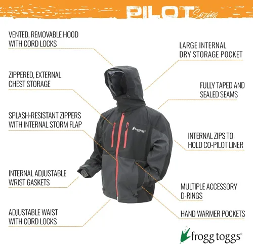 Vista 2 de FROGG TOGGS Chaqueta impermeable transpirable Pilot 2 Guide para hombre