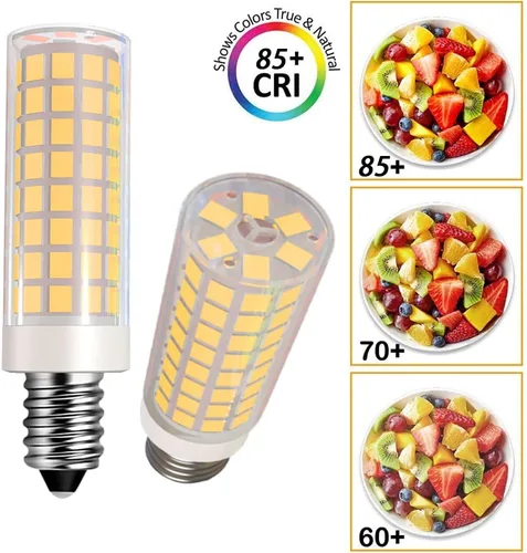 Vista 5 de Bombilla LED E12 C7 Base C35 Bombilla de candelabro C37 Bombilla de ventilador de techo Kx-2000 Bombilla de repuesto de 120 voltios para máquina