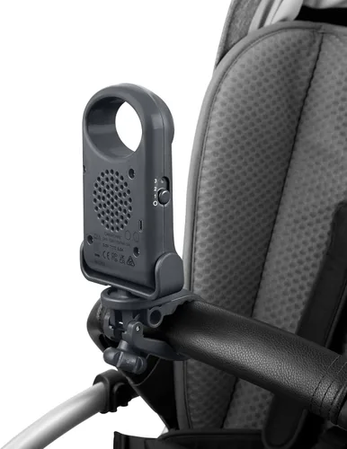 Vista 4 de Skip Hop Ventilador portátil sin aspas, ajustable 3 velocidades, paseo y conecta, gris