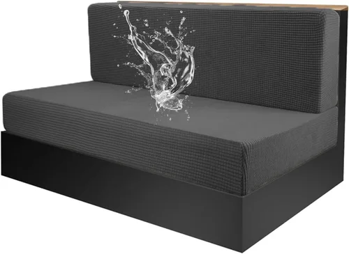 Vista 10 de Funda elástica para cojines de comedor de caravana, asiento de cabina de sofá jacquard para banco de automóvil de cámper