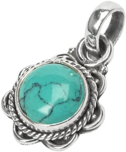 Vista 6 de Collar con colgante de plata de ley 925 con piedras preciosas naturales hechas a mano, regalo de Navidad