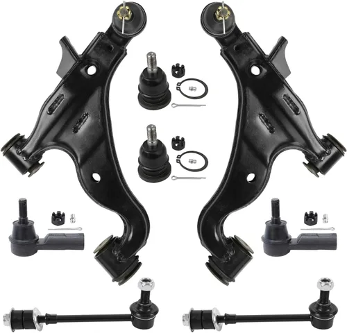 Vista 37 de Detroit Axle - Kit de brazos de control de extremo de 8 piezas para Toyota 2001-2003 Highlander 2002-2003 Camry Lexus ES300, 2 conjuntos de brazos
