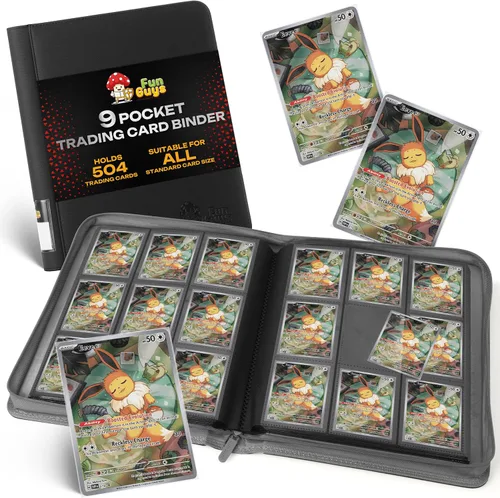 Vista 28 de Toploader - Carpeta de almacenamiento para tarjetas intercambiables, 384 12 bolsillos para Yugioh, MTG, TCG, carpetas de tarjetas para tarjetas