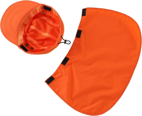 Vista 5 de Connectyle Gorra de protección solar UV para hombre, gorra de senderismo con solapa para el cuello, sombrero de pesca