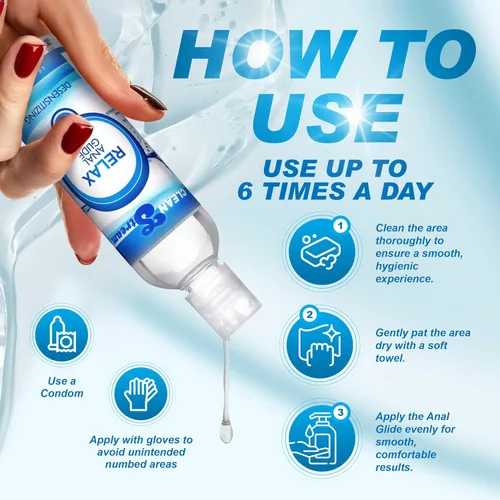 Vista 4 de Cleanstream Relax Lubricante a Base de Agua Lubricante sin perfume, sin fragancia para mayor comodidad y uso suave Compatible con juguetes