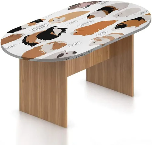 Vista 8 de Mantel ovalado ajustable de poliéster elástico para guitarra, instrumento dibujado a mano, tema de rock and roll, mantel ajustable con estampado