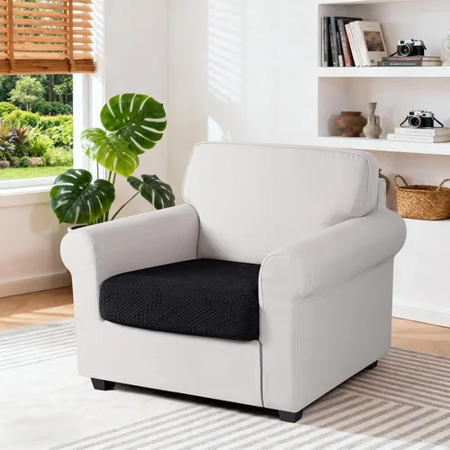 Vista 2 de Ruaozz Fundas de cojín para sofá seccional, fundas de cojín elásticas para sofá seccional, fundas de sofá lavables para muebles suaves