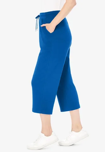 Vista 4 de Woman Within - Pantalones capri de punto deportivo para mujer, talla grande