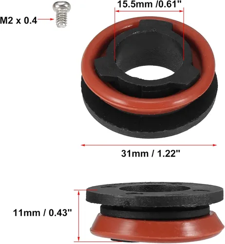 Vista 3 de X AUTOHAUX 2pcs H11 LED Faro Adaptador Base Bombilla Sockets para Coche
