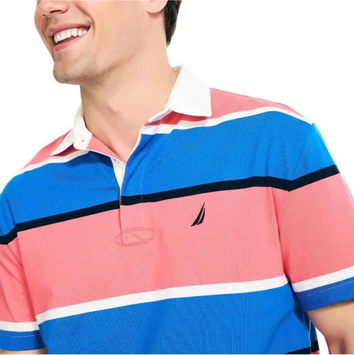 Vista 3 de Nautica Men's Classic Fit Rugby Striped Polo