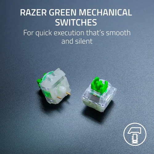 Vista 3 de Razer BlackWidow V4 X Minecraft Edition - Teclado mecánico para juegos - Chroma RGB